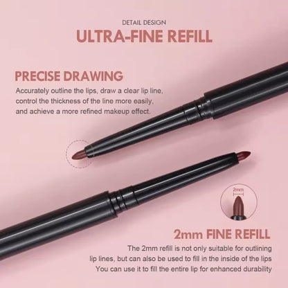 5 Colors Waterproof Matte Lipliner Pencil Red Contour Tint Lipstick Long Lasting Non-stick Cup Moisturising Lips Makeup...