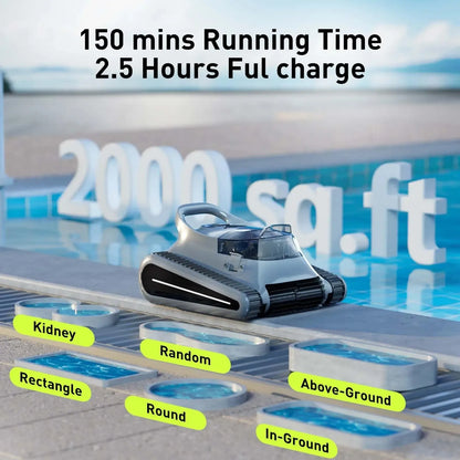 (2026 Update) Seauto Crab Pro Robotic Pool Vacuum, Wall-Climbing Robot, Suitable for Walls and Floors of 2000 Square...