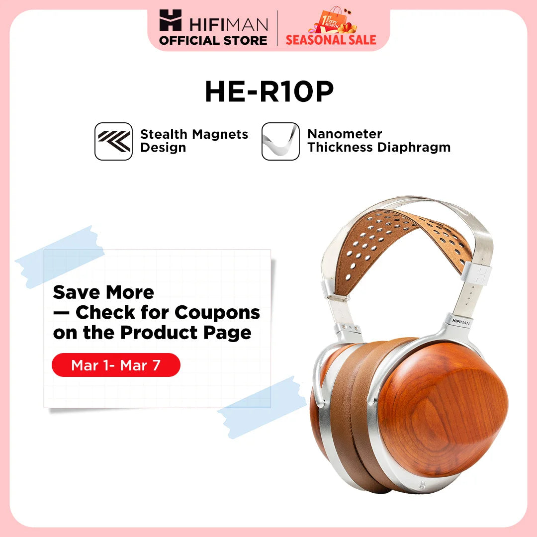 HIFIMAN HE-R10 Planar Version-Stealth Magnets | Kimlud Luxury Headphone