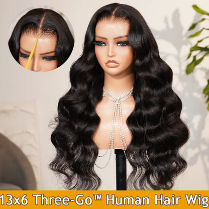 Ownmehair 13x4 13x6 Human Hair Wigs Glueless Body Wave 6x5 HD Wear and Go Wig Pre Plucked Bye Bye Knots Virgin Hair Wigs...