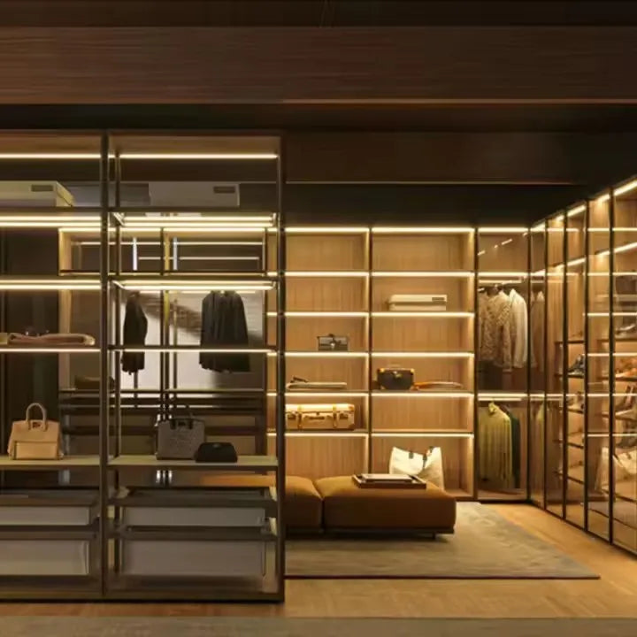 Custom Wooden Capacity Large Cabinet Wardrobe Folding with Storage Organizer Bedroom Furniture for Clothes Storage Cabinet - Kimlud