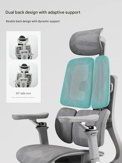 Lumbar Support Ergonomic Chair, Comfortable Office Computer Chair, Home Gaming Swivel Seat - Kimlud