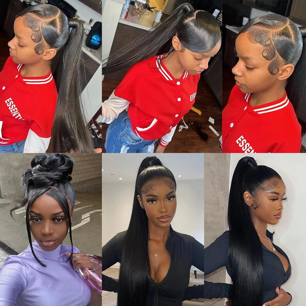 250 Density Invisible Strap Full Hd Lace Glueless Wig Human Hair Raw Vietnamese Bone Straight Lace Front Human Hair Wigs
