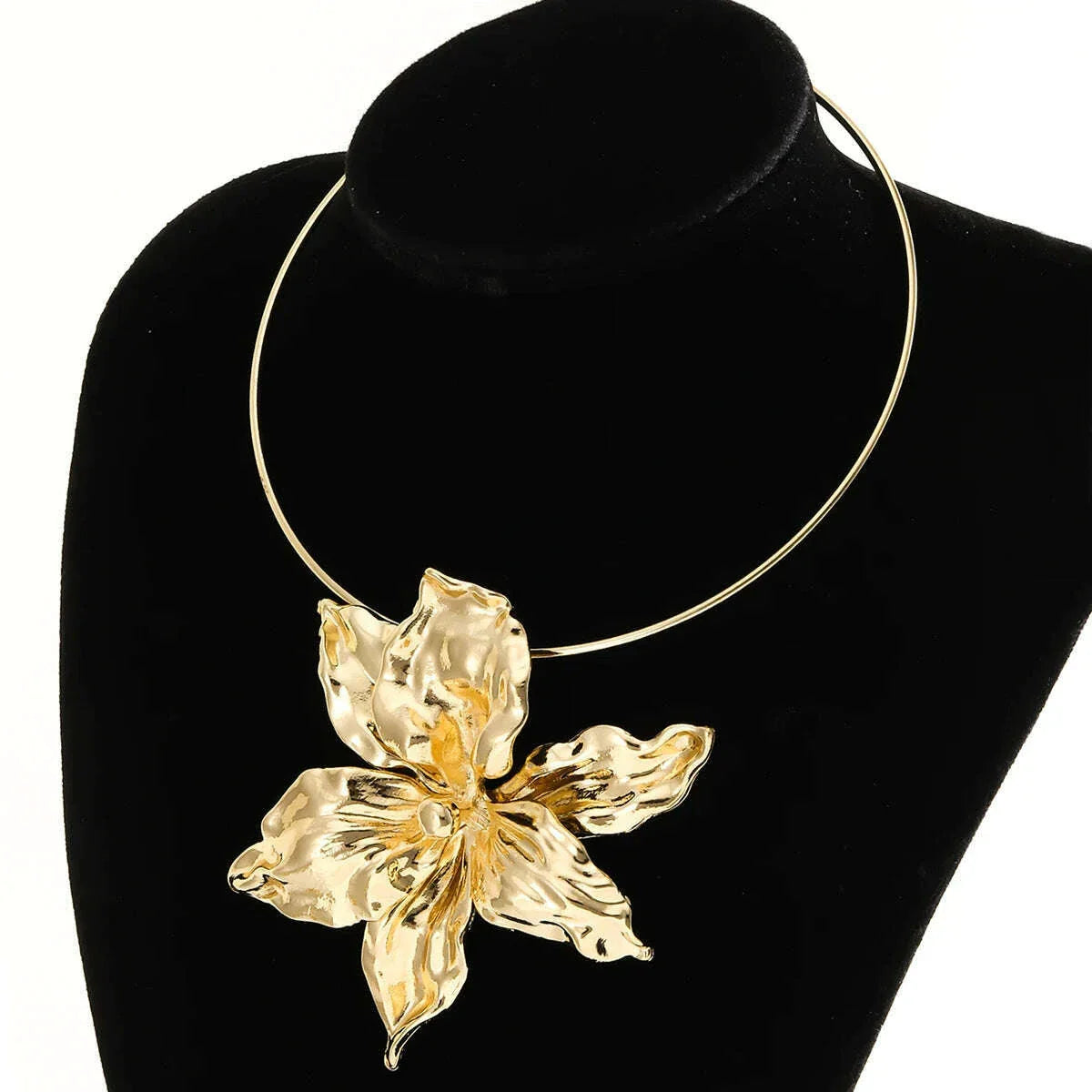 girlgo Zaa 2024 Alloy Flower CCB Beaded Necklace Exaggerated Elegant Banquet Wedding Women’s Jewelry