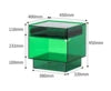Customized Any Color Acrylic Bedside Table with Rechargeable LED Lamp 1 Drawer Modern Design for Bedroom Furniture & Hotel Use - Kimlud