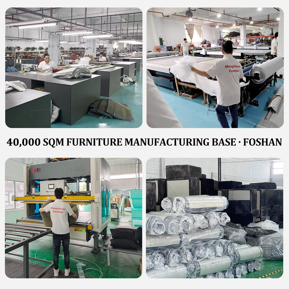 High-Density Sponge Fabric Tufted Modern Villa Sofa Bed Set Square Reclining Extendable Upholstered Comfortable...