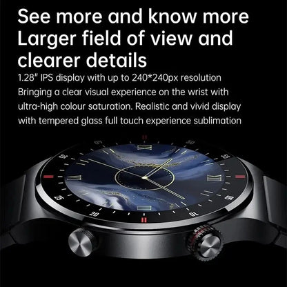 Qw33 BW0382 Round Fashion Smartwatches Montre Intelligente Hombre Sport Fitness Tracker Mens Style Full Touch Screen Smart Watch