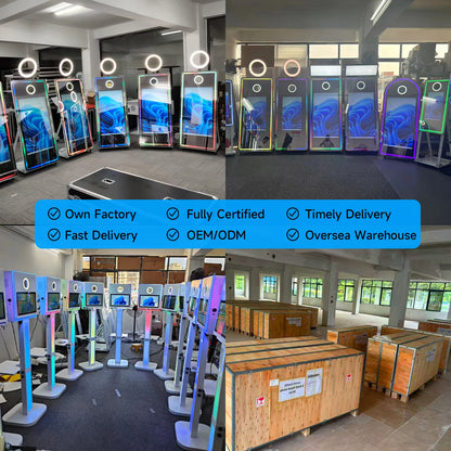Factory Direct 65 Inch Photobooth Mirror 43 Inch Touch Screen SLR Instant Print Selfie Event Magic Photo Booth Machine |...