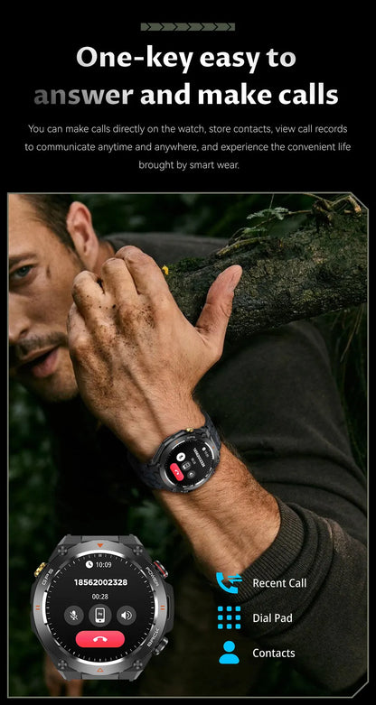 VALDUS AI Voice Assistant 650mAh Battery for Long Standby Waterproof Smartwatch Support Weather Forecast KC82 Smart Watch - Kimlud