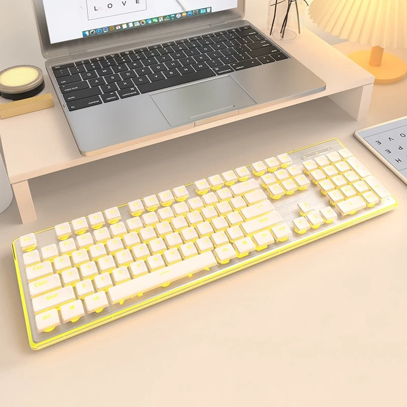 Front Walker X7S Wireless Keyboard and Mouse Set Silent Ultra-thin High-value Gaming Computer Office Mechanical Keyboard - Kimlud