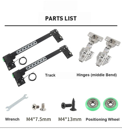 Heavy Duty Cold Rolled Steel Kitchen Cabinet Pocket Door Ball Bearing Slides System Accessories Sliding Folding for...