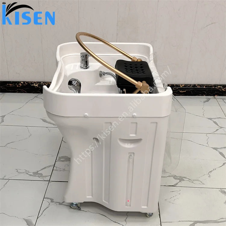 Kisen Model Luxury Salon Furniture Hair Washing Bed Accessories Japan Head Spa Equipment Portable Shampoo Basin No Plumbing - Kimlud