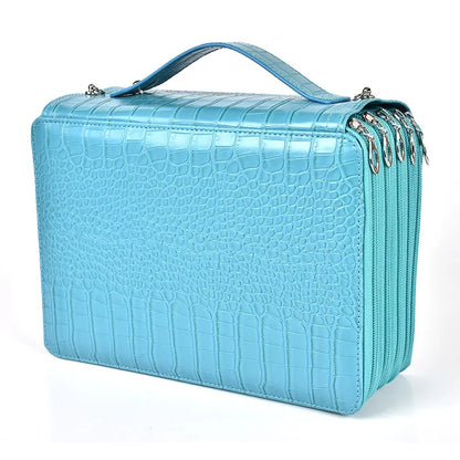 5 Layer 252 Hole PU Pencil Case Large Capacity Art Painting Drawing Pen Cosmetic Storage Bag Organizer Handbag...