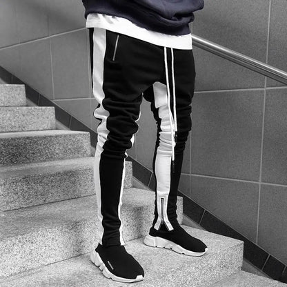 Mens Cotton Joggers Sport Running Pants Fitness Men Sportswear Tracksuit Bottoms Skinny Sweatpants Trousers Gyms Track Pants - Kimlud