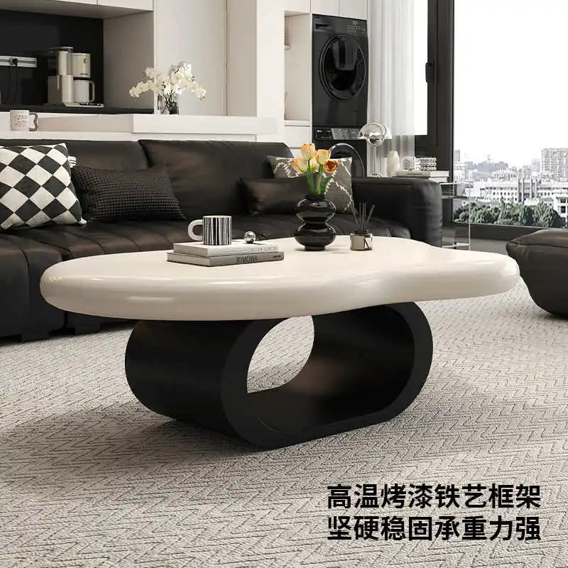 High-End Designer Cloud Coffee Table Set for Living Rooms Durable Small Wooden Panel Wholesale Living Room Furniture