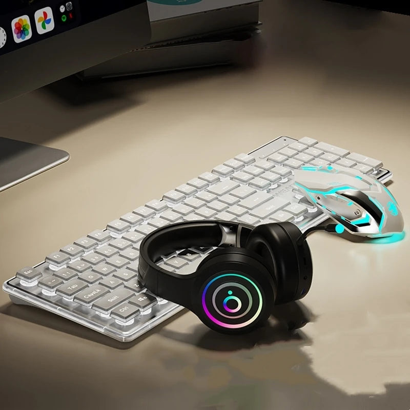 Front Walker X7S Wireless Keyboard and Mouse Set Silent Ultra-thin High-value Gaming Computer Office Mechanical Keyboard - Kimlud