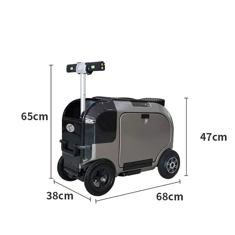 FENGJIU Multi Color Optional Smart Luggage with Password Lock Electric Luggage That Elderly People Can Ride on | Kimlud...