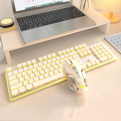 Front Walker X7S Wireless Keyboard and Mouse Set Silent Ultra-thin High-value Gaming Computer Office Mechanical Keyboard - Kimlud