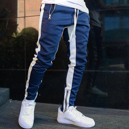Mens Cotton Joggers Sport Running Pants Fitness Men Sportswear Tracksuit Bottoms Skinny Sweatpants Trousers Gyms Track Pants - Kimlud