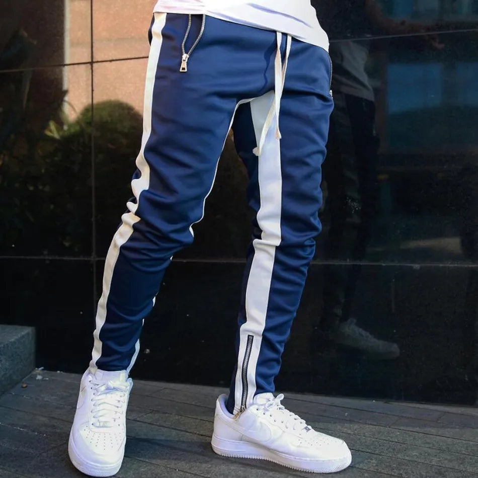 Mens Cotton Joggers Sport Running Pants Fitness Men Sportswear Tracksuit Bottoms Skinny Sweatpants Trousers Gyms Track Pants - Kimlud
