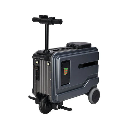 30L Electric Scooter Suitcasen Rideable with Build-in Seat Flexible Ambient Light Strip Storage Gift Ready | Kimlud...