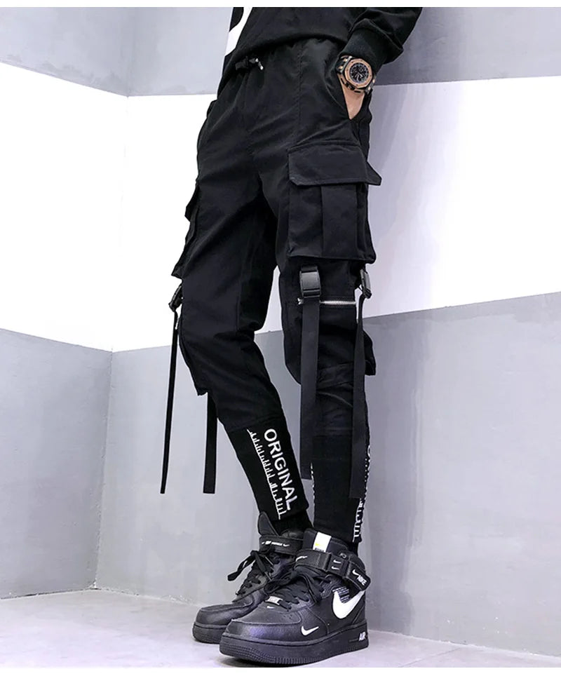 Harajuku Joggers Cargo Pants Men Fashion Casual Multi Pocket Streetwear techwear Men Women Sport Trousers Trending y2k Style - Kimlud