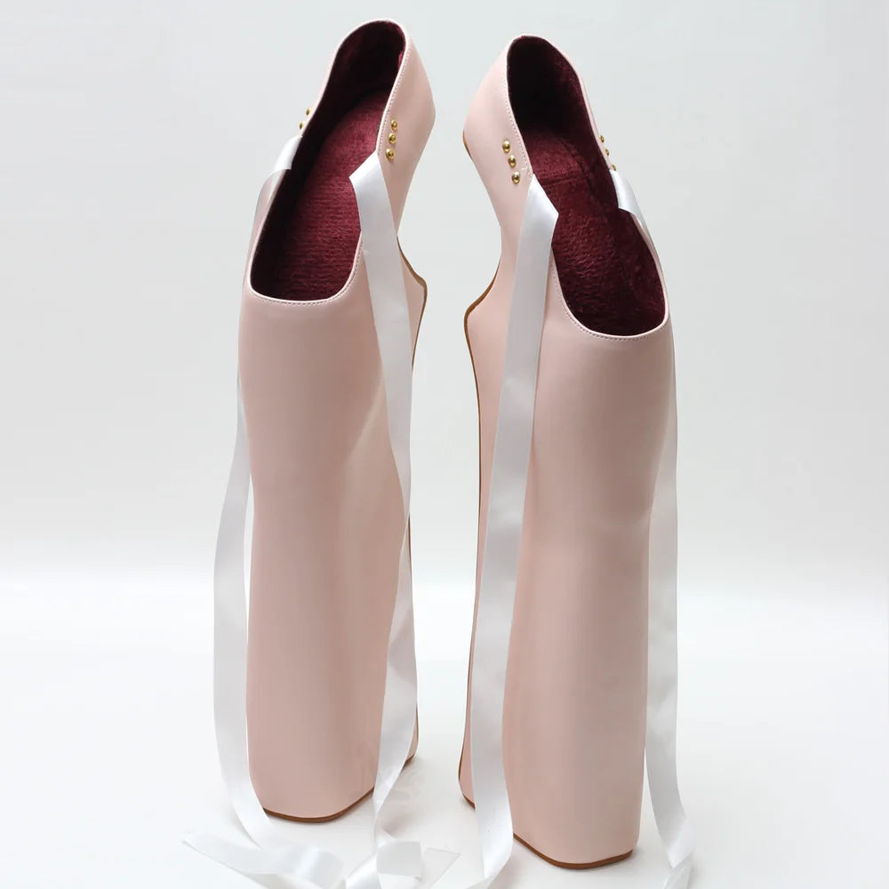 JIALUOWEI Custom High Heels New Pink High Platform Ballet Shoes Size36-46 - Kimlud