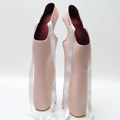 JIALUOWEI Custom High Heels New Pink High Platform Ballet Shoes Size36-46 - Kimlud