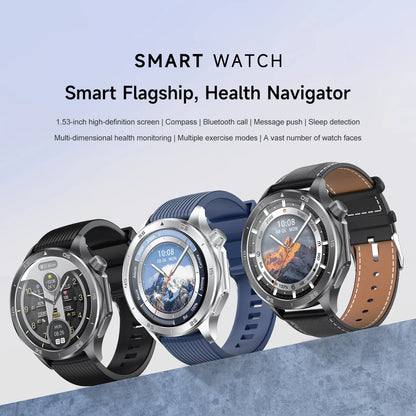 2025 New X2 MAX Compass Outdoor Smartwatch 300mah Large Battery Bt Call Sports Health Monitoring Fitness tracker Smart Watch