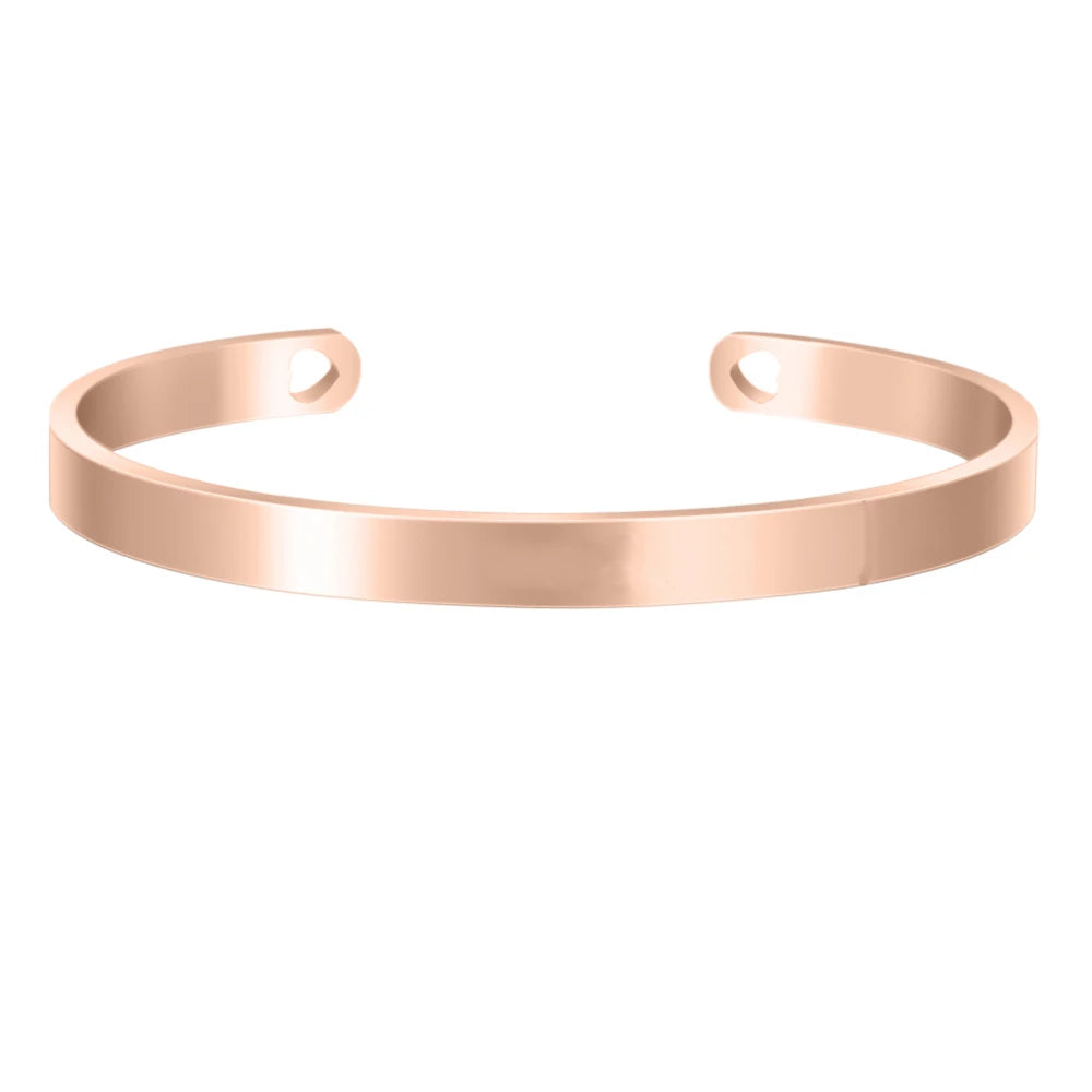 Personnalisé Bracelet for Women Custom Necklace Bar Engraved Name Text Mantra Bangle Cuff Stainless Steel Jewelry for Women Gift