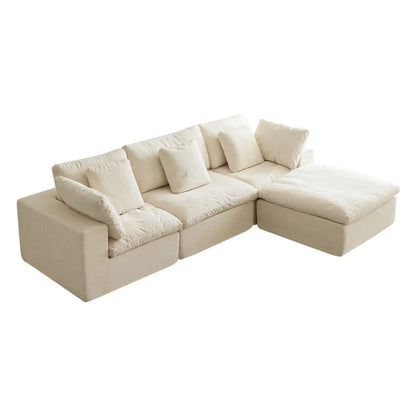 L Shaped Memory Foam Compressed Sofas Modern Modular Luxury Furniture Compressed Sofas Empty Sectional Canape Sponge Roll Sofas