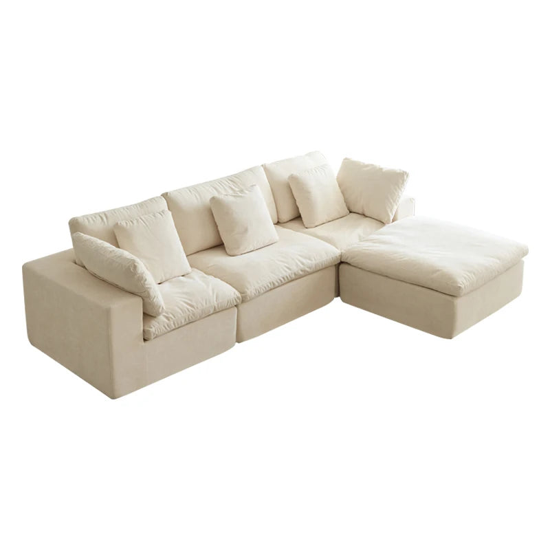 L Shaped Memory Foam Compressed Sofas Modern Modular Luxury Furniture Compressed Sofas Empty Sectional Canape Sponge Roll Sofas