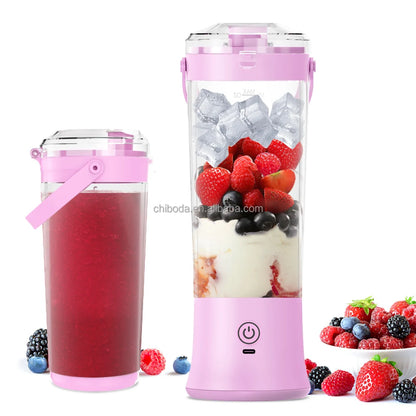 NEW Design 500ml Fresh Fruit Personal Wireless USB Portable Juicer Cup Rechargeable Mini Blender Mixer Home Gym Office Travel