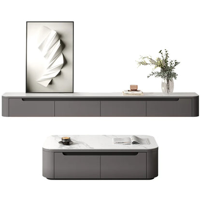 Customized Cabinet TV Cabinet Console Living Room with Coffee Table Home Furniture Option Color - Kimlud