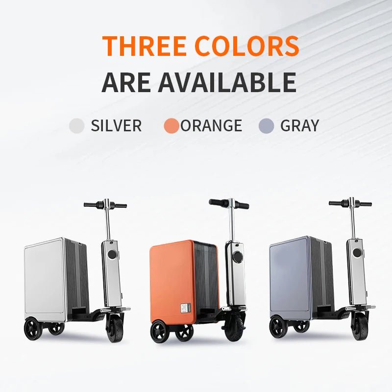 FENGJIU Luggage Electric Scooter USB Charging Bluetooth Electric Luggage Riding Scooter Suitcase Board the Plane Travel...