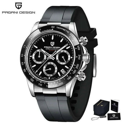 2025 New PAGANI DESIGN Top Men Sports Quartz Watch 40MM Sapphire Stainless Steel 100m Waterproof Luxus Chronograph Reloj Hombre