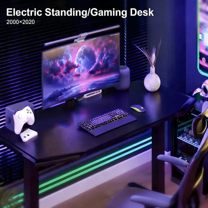 Factory Customized Large Computer Racing RGB Light Gamer Table for Home Office Gaming Desk