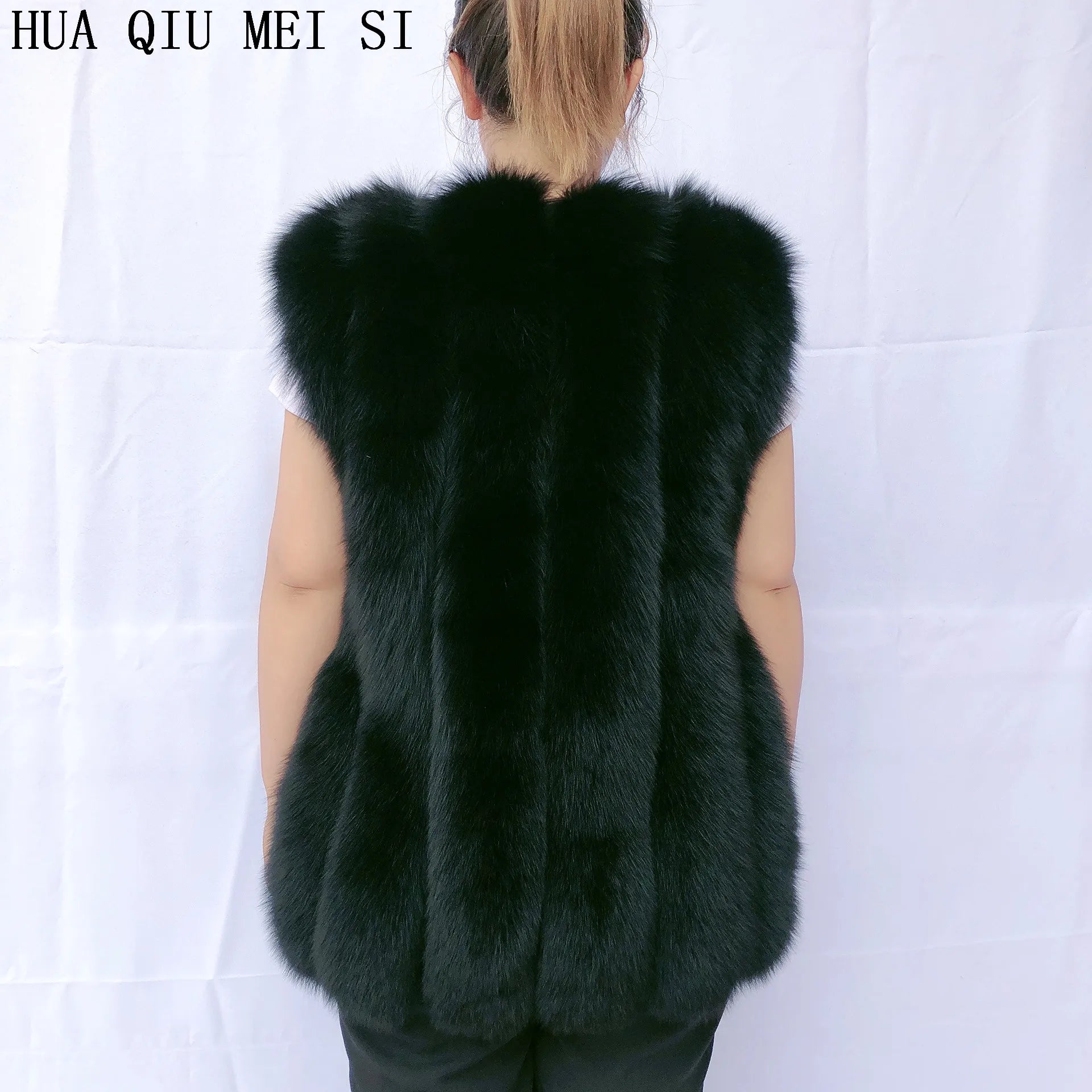 Women's clothing fur coat  red fox coat vertical stripe silver fox red fox fur coat  fox fur coat women's natural fur coat coat