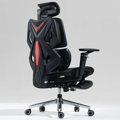 Ergonomic Gaming Chair with Lumbar Support, Height Adjustable Computer Chair for Home & Office, Comfortable for Long Sitting - Kimlud