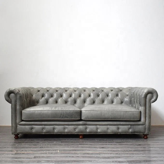 Hot Selling European Chesterfield 3 2 1seater Leather Sofa Set Living Room Furniture | Kimlud Luxury Chair