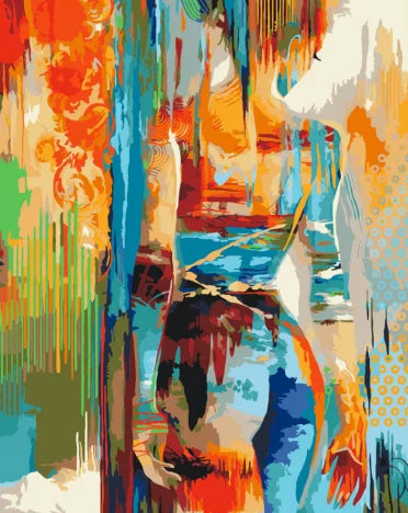 GATYZTORY DIY Painting By Numbers Abstract Figure HandPainted Oil Painting Drawing On Canvas Custom Photo Home Decoration