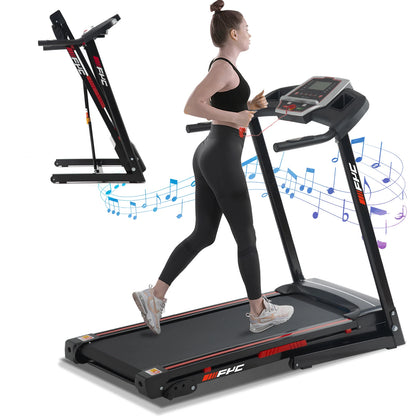 FactoryTreadmill ,2025Ready to Ship USA 17" Wide Foldable Running Machine, 3.5HP 300LBS Weight Capacity Portable Treadmill