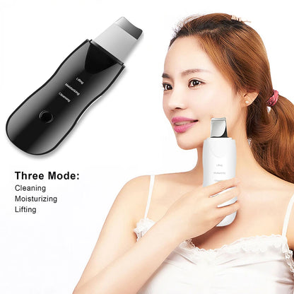 Vibration Face Skin Scrubber Blackhead Remover Facial Pore Cleaner Face Lifting Deep Clean Face Skin Tool Vibration Face...