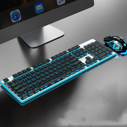 Front Walker X7S Wireless Keyboard and Mouse Set Silent Ultra-thin High-value Gaming Computer Office Mechanical Keyboard - Kimlud