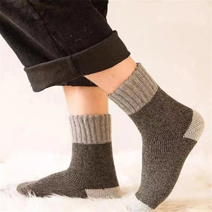 5Pairs/Lot Winter Thicken Wool Socks Men's High Quality Towel Keep Warm Sock Cotton Christmas Gift Socks For Male...