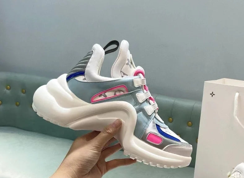 Top Quality Lady Driving Casual Shoe Trainer Designer Sneaker Low Casual Shoe Sports Culture Versatile Board Shoes Latex...