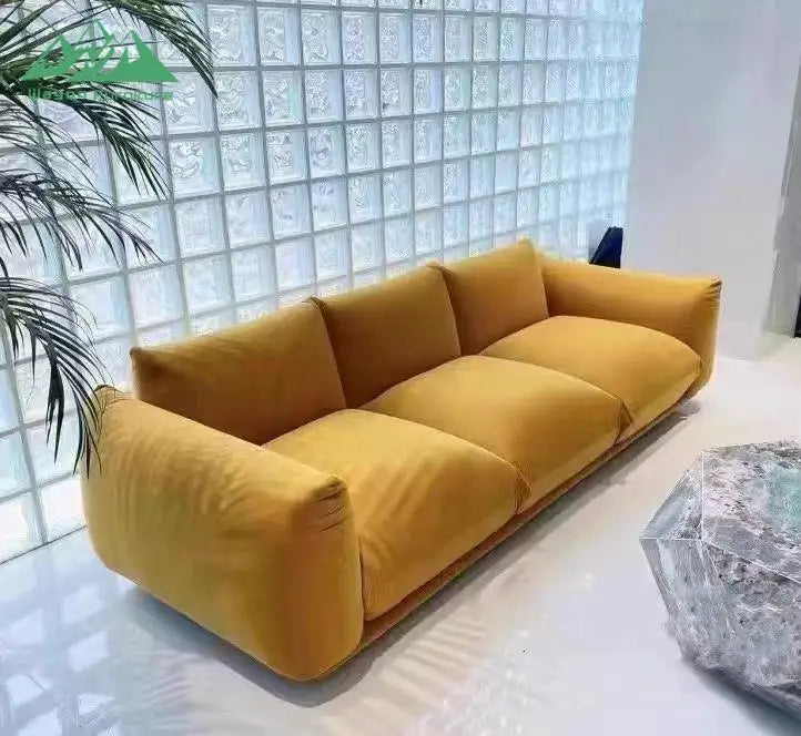 Wayon Convertible Sofa Bed Set Frameless Tufted L-Shape Flannel Modern Apartment Villa Living Room Furniture