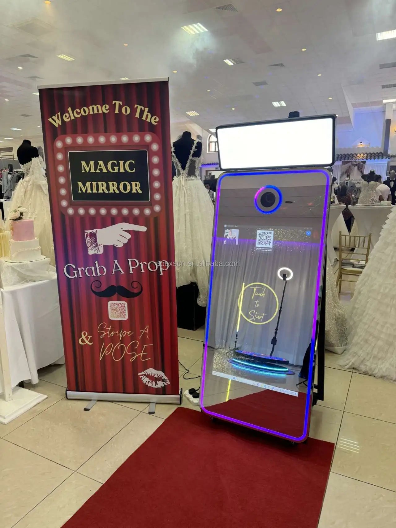 Interactive Magic Mirror Touch Screen Metal Selfie Photo Booth Machine for Parties or Weddings Compatible with Cameras |...