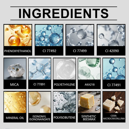 Zephoco Red Brown Diamond Glitter Lip Gloss Lipstick-Fashion Moisturizing Long-Lasting Gloss Smooth & Easy to Apply