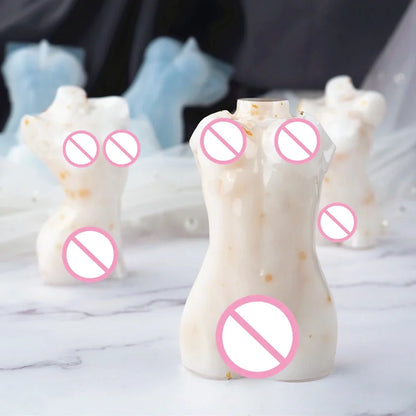 3D Body Silicone Candle Mold DIY Creative Men Women Human Plaster Epoxy Resin Aromath Soap Molds Art Craft Home Decoration
